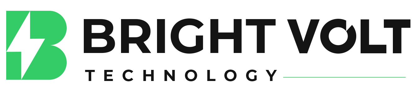 Bright volt technology logo black